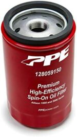 PPE Double Deep Spin On Transmission Filter 128059150 & 5 Micron Premium High-Efficiency Oil Filter 114000550 Compatible with 2001-2019 Chevy/GMC 6.6 LB7 LLY LBZ LMM LML L5P Duramax Diesel - Image 2