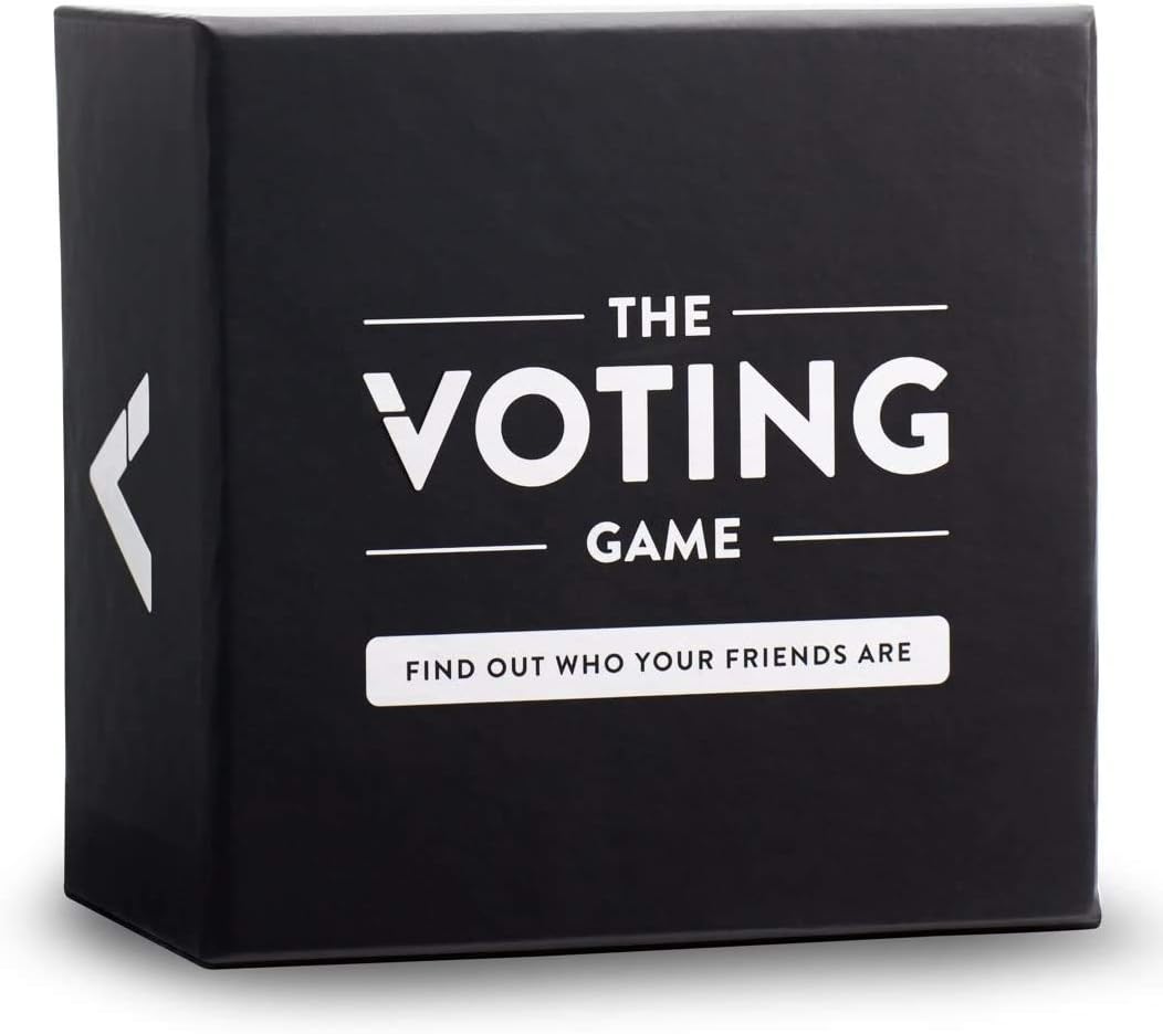 513Ny0EdG5L._AC_SL1053_ The Voting Game - The Hilarious Adult Party Card Game About Finding Out Who Your Friends are for White Elephant Parties, Stocking Stuffers + Board Games Night with Friends - Image 1