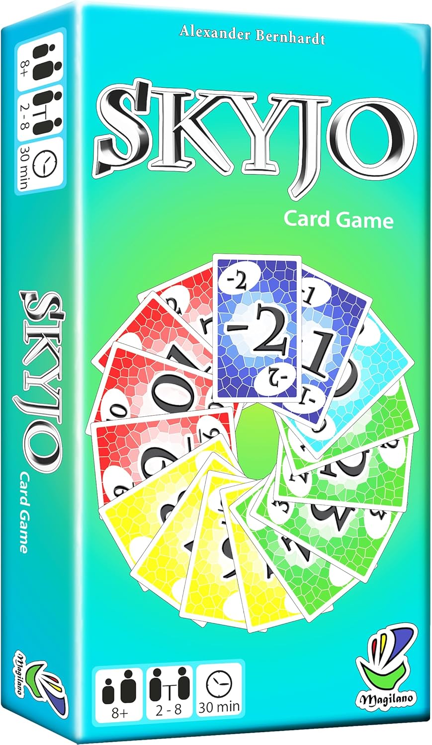 81Pfuow1T8L._AC_SL1500_ Magilano SKYJO, Fun Card Game for Young and Least Young, Fun Game Parties in The Circle of Friends and Family. - Image 1