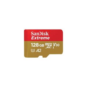 SanDisk 128GB Extreme microSD + Adapter — 190MB/s