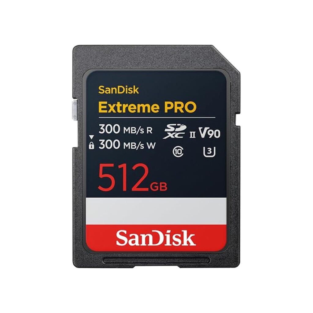 SanDisk 512GB Extreme PRO UHS-II — 300MB/s